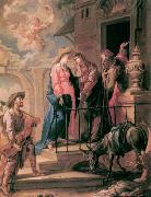 UNTERBERGER, Michelangelo Visitation - Oil on canvas USA oil painting artist